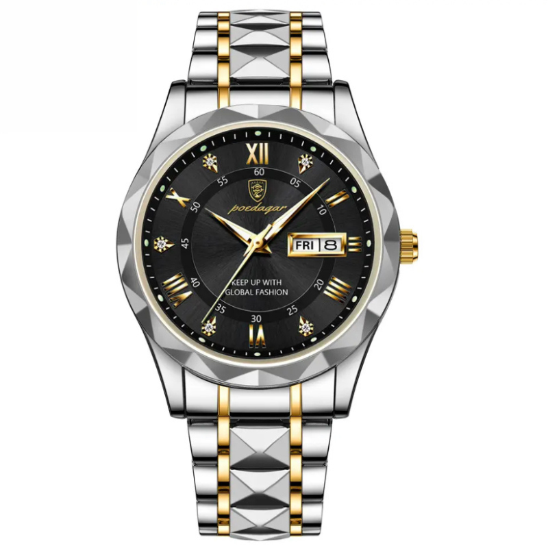 Watch Luminous Steel 40mm Watch - Wasserdicht | Übertragener Stahl