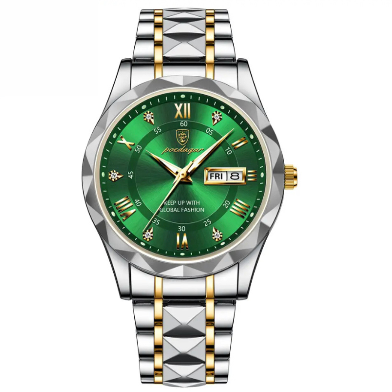 Watch Luminous Steel 40mm Watch - Wasserdicht | Übertragener Stahl