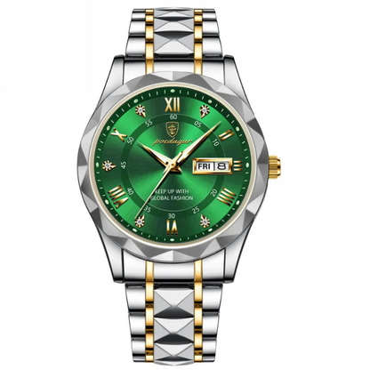 Watch Luminous Steel 40mm Watch - Wasserdicht | Übertragener Stahl
