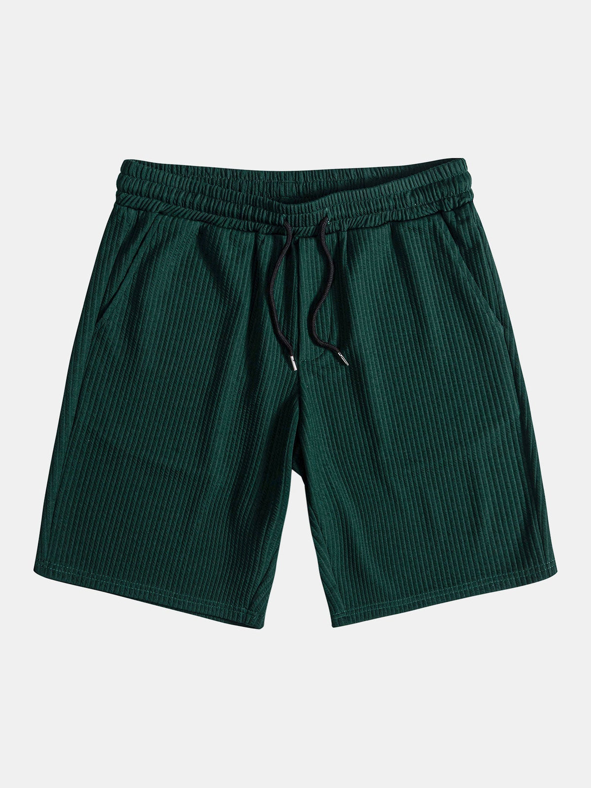 Strukturiertes V-Ausschnitt-Polo & Shorts