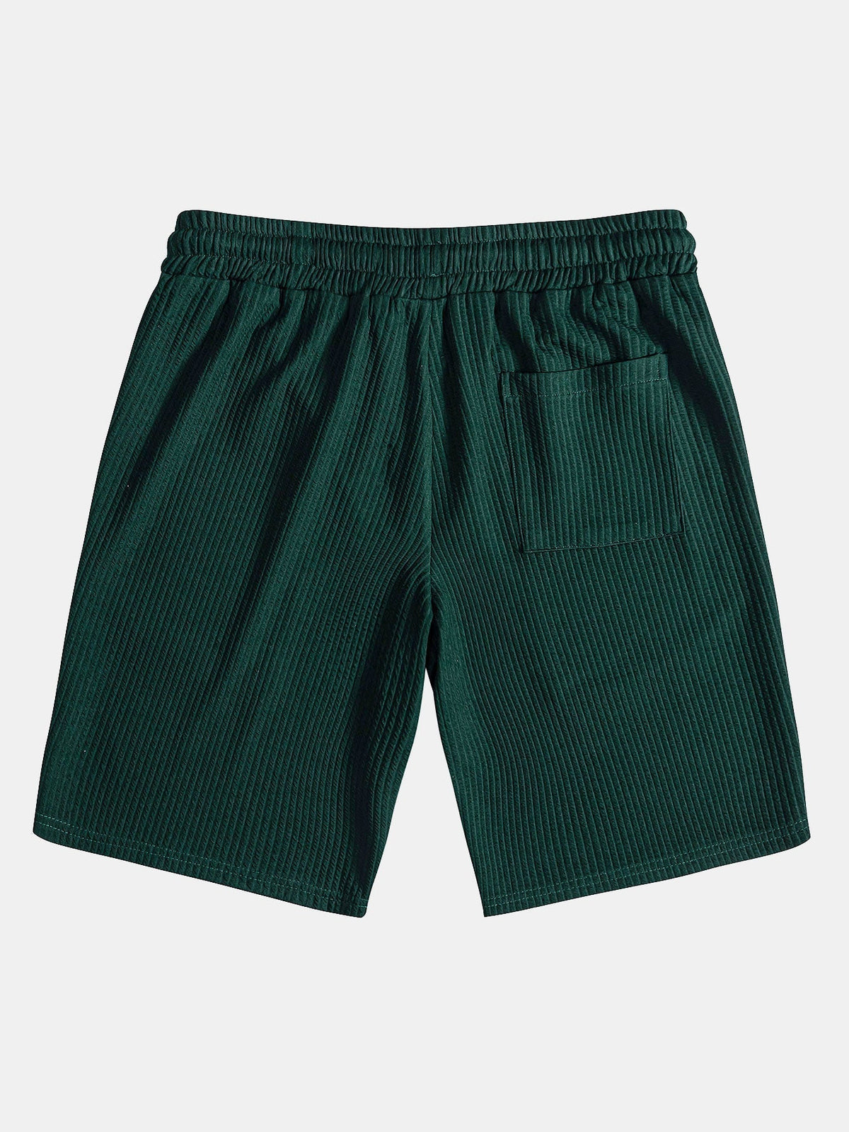 Strukturiertes V-Ausschnitt-Polo & Shorts