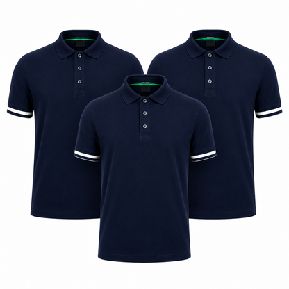 3er-Pack klassische Polos