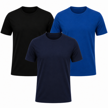 3er-Pack klassische Essential-Shirts