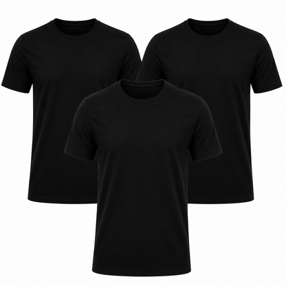 3er-Pack klassische Essential-Shirts