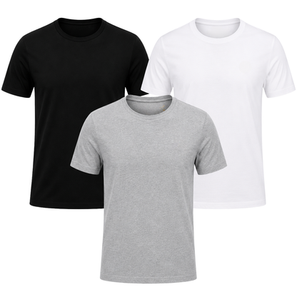3er-Pack klassische Essential-Shirts