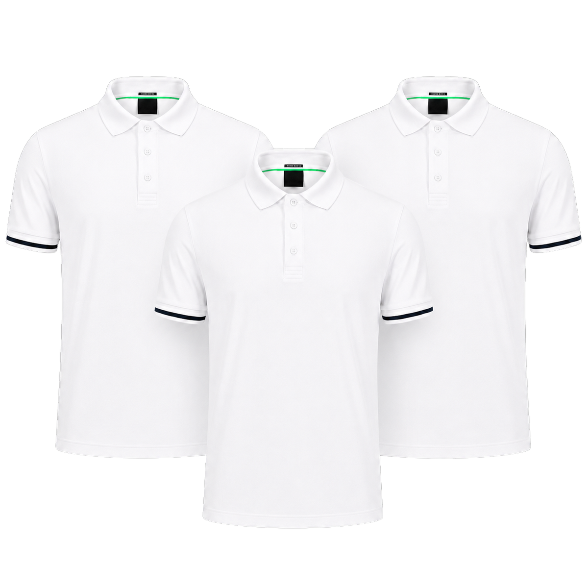 3er-Pack klassische Poloshirts