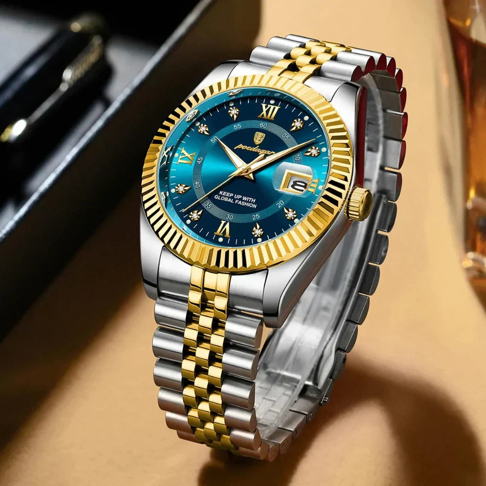 GoldenStar-Uhr – 40 mm Uhr | Wasserabweisend | Edelstahl