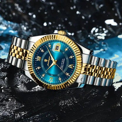 GoldenStar-Uhr – 40 mm Uhr | Wasserabweisend | Edelstahl