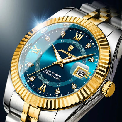 GoldenStar-Uhr – 40 mm Uhr | Wasserabweisend | Edelstahl
