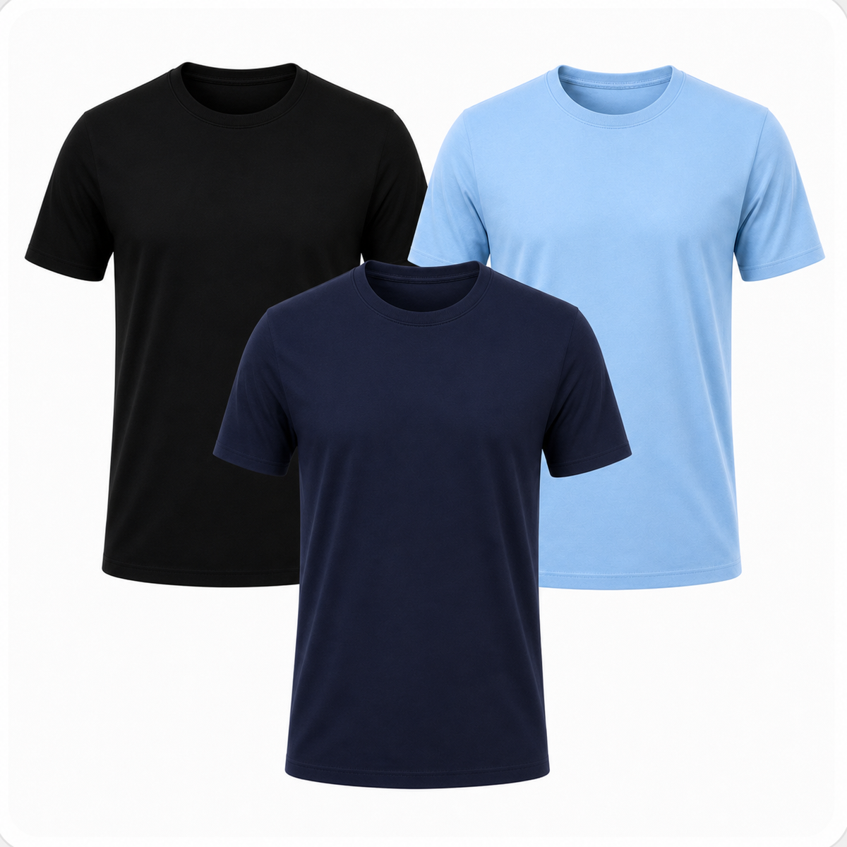 3er-Pack klassische Essential-Shirts
