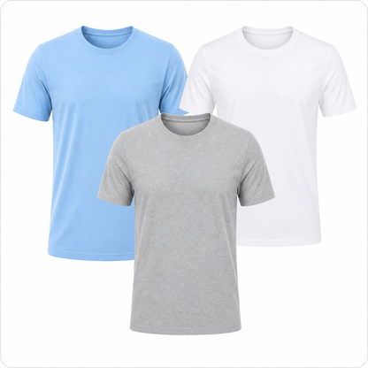 3er-Pack klassische Essential-Shirts
