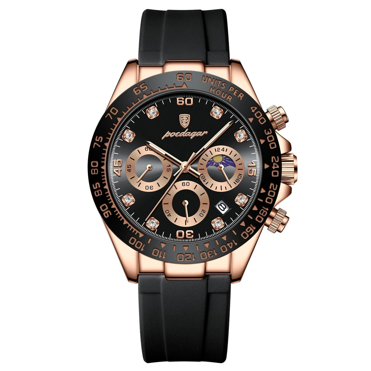 Uhr Chronograph Phase Datum