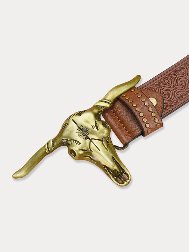 Vintage Western Cowboy PU-Gürtel