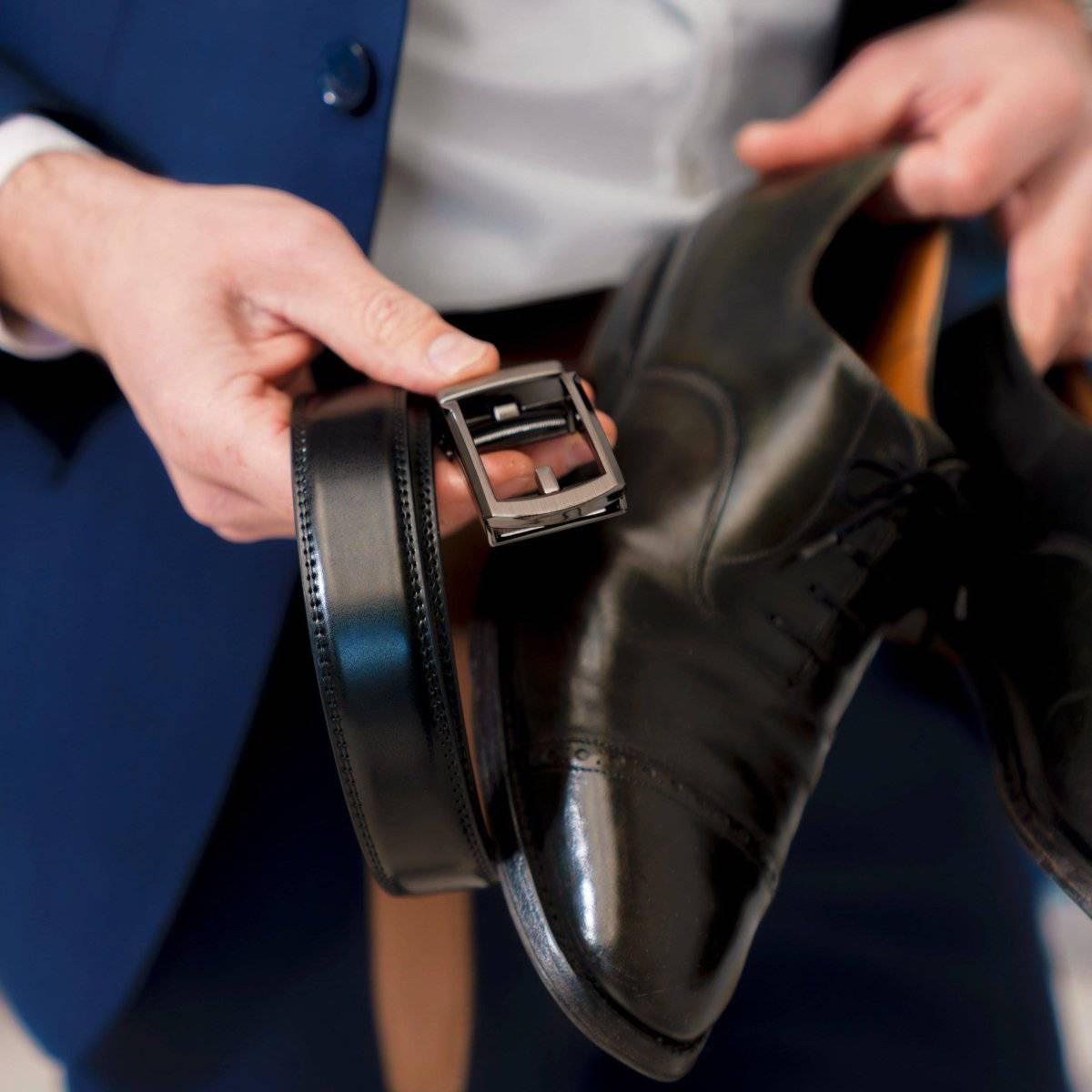 Automatischer Schnallen-Smart-Gürtel, lochfreies Design