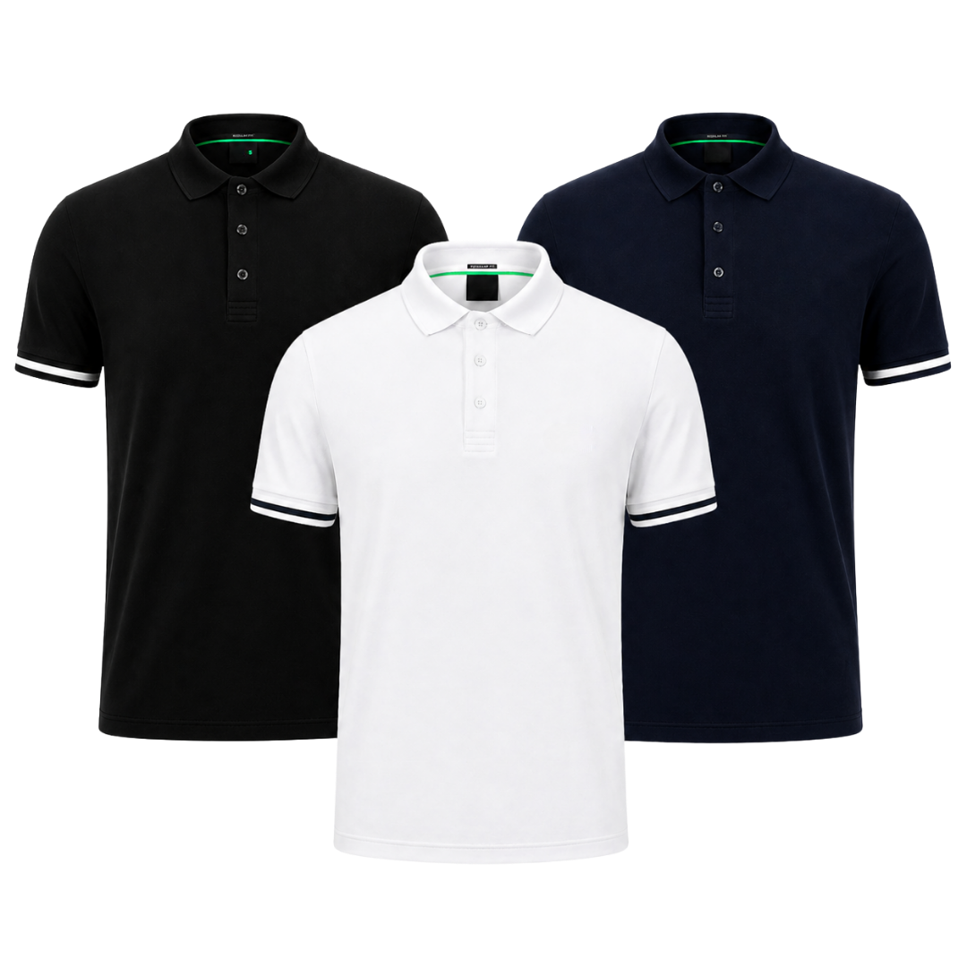 Das Gentleman's Polo-Set — 3er-Pack