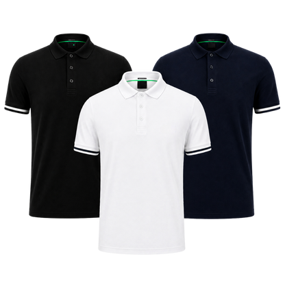 Das Gentleman's Polo-Set — 3er-Pack