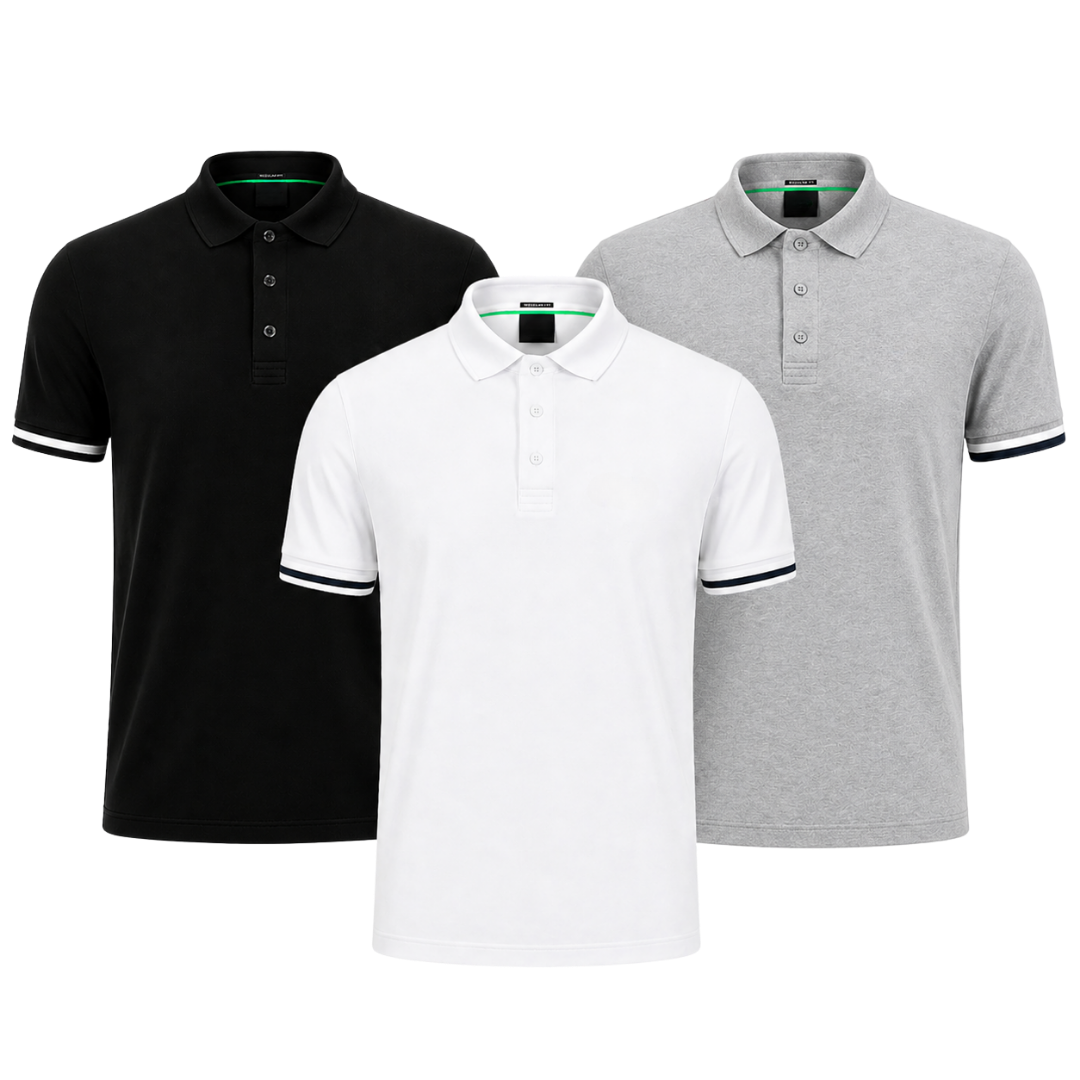 Das Premium Polo-Set – 3er-Pack