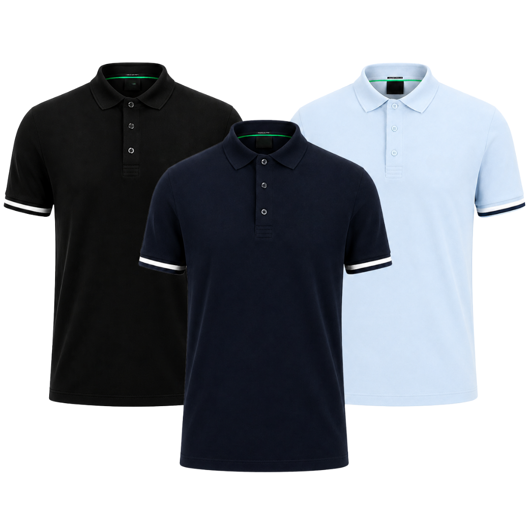 Das Premium Polo-Set – 3er-Pack