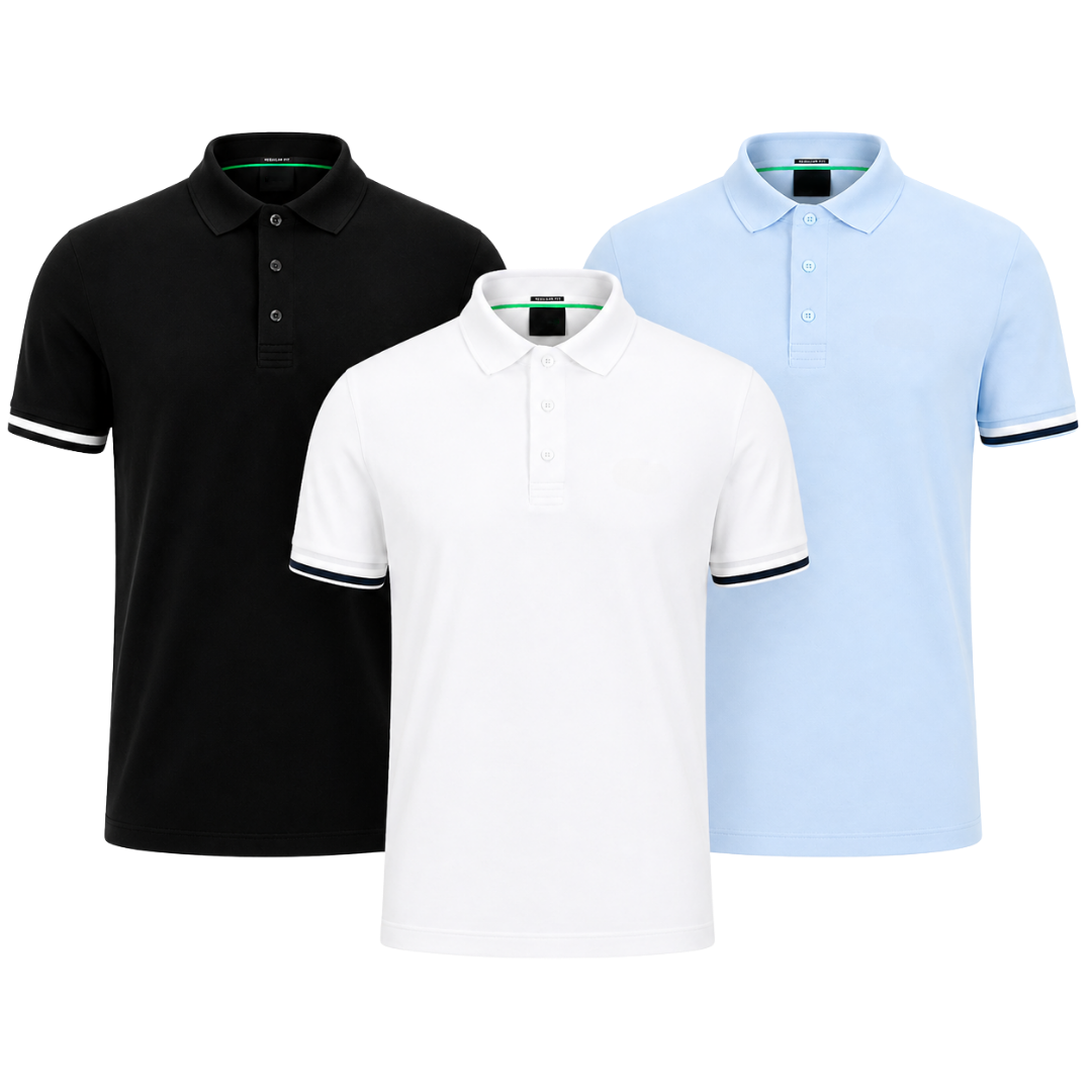 Das Premium Polo-Set – 3er-Pack