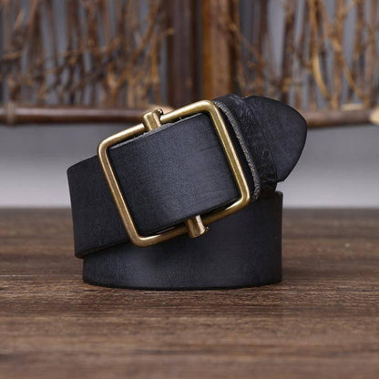 Eleganter Ledergürtel für Herren, Modell Strumiana