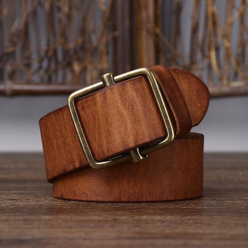 Eleganter Ledergürtel für Herren, Modell Strumiana