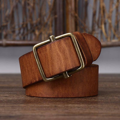 Eleganter Ledergürtel für Herren, Modell Strumiana