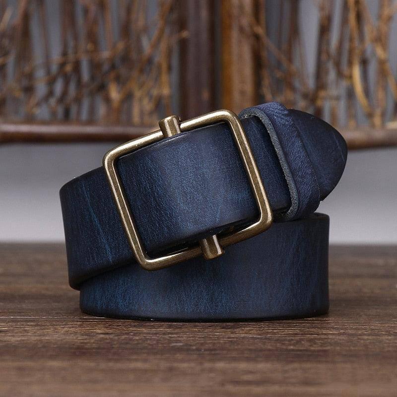 Eleganter Ledergürtel für Herren, Modell Strumiana