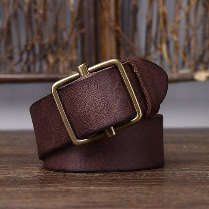 Eleganter Ledergürtel für Herren, Modell Strumiana