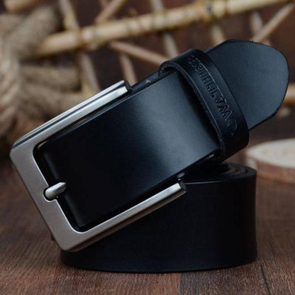 Eleganter Freizeitgürtel aus Leder für Herren, modernes Modell Goga
