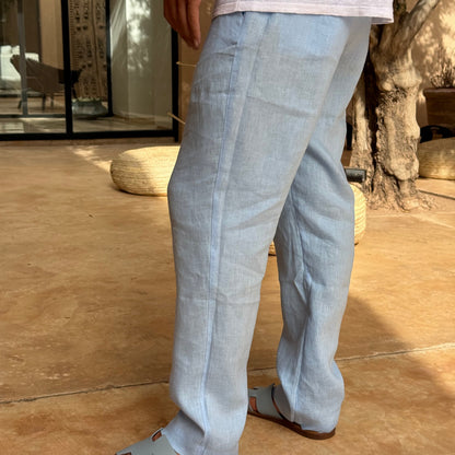 Capri-Leinenhose