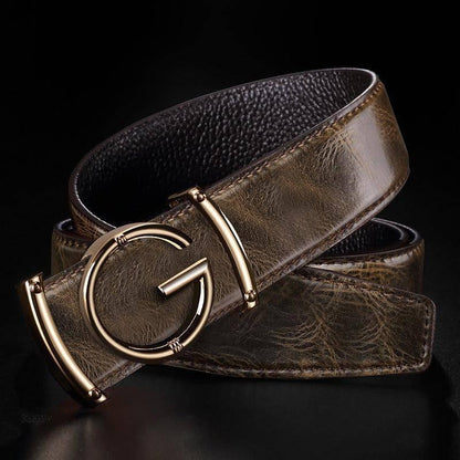 Luxuriöser Lederanzuggürtel für Herren, Modell Giuseppe